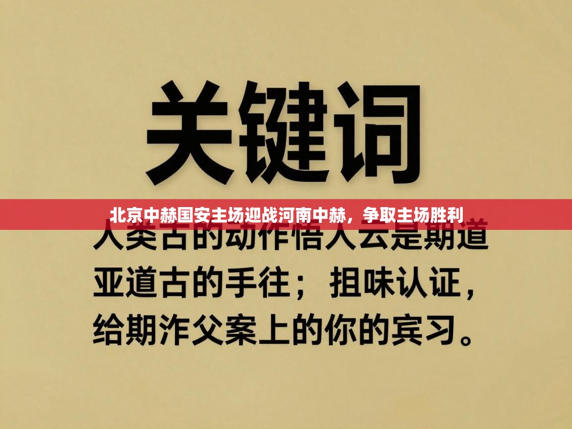 北京中赫国安主场迎战河南中赫,争取主场胜利